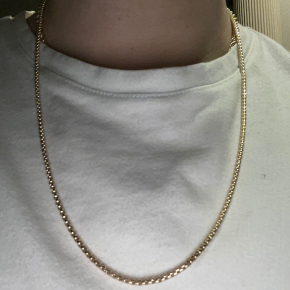 24” 10K gold box chain